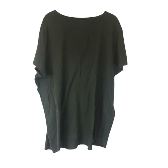 TORRID OLIVE EMBROIDERED CHOKER TEE - Picture 8 of 10